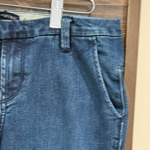 BANANA REPUBLIC 2 DEMIN FLARED TROUSER JEANS Denim Work Casual Y2K Retro - Picture 6 of 11